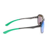 Breed Jupiter Aluminium Polarized Sunglasses - Gunmetal/Blue-Green BSG019GM