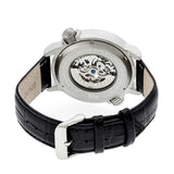 Reign Thanos Automatic Leather-Band Watch - Silver/Black REIRN2101