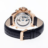 Reign Goliath Automatic Leather-Band Watch - Rose Gold/Silver REIRN3306