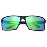 Breed Centaurus Aluminium Polarized Sunglasses - Black/Blue-Green BSG021BK