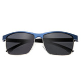 Breed Bode Aluminium Polarized Sunglasses - Blue/Black BSG026BL