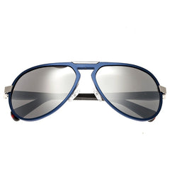 Breed Octans Titanium Polarized Sunglasses - Blue/Black BSG028BL