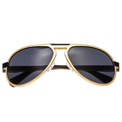 Breed Octans Titanium Polarized Sunglasses - Gold/Black BSG028GD