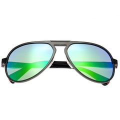 Breed Octans Titanium Polarized Sunglasses - Gunmetal/Green BSG028ST