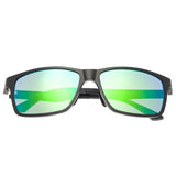 Breed Vulpecula Titanium Polarized Sunglasses - Gunmetal/Blue-Green BSG029GM