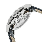 Reign Stavros Automatic Skeleton Leather-Band Watch - Silver/Navy REIRN3702