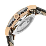Reign Stavros Automatic Skeleton Leather-Band Watch - Rose Gold/White REIRN3703