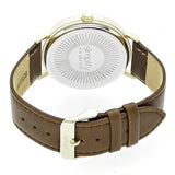 Simplify The 2900 Leather-Band Watch - Gold/Brown SIM2903