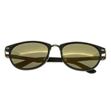 Breed Cetus Aluminium and Carbon Fiber Polarized Sunglasses - Black/Gold BSG027BK
