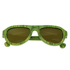 Spectrum Morrison Wood Polarized Sunglasses - Green/Gold