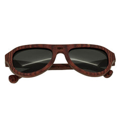 Spectrum Keaulana Wood Polarized Sunglasses - Cherry/Black