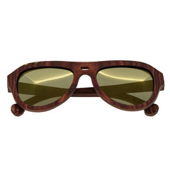 Spectrum Keaulana Wood Polarized Sunglasses - Cherry/Gold SSGS112GD