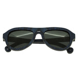 Spectrum Machado Wood Polarized Sunglasses - Blue/Black SSGS113BK
