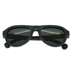 Spectrum Machado Wood Polarized Sunglasses - Blue/Black