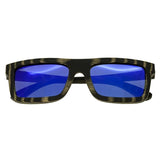 Spectrum Ward Wood Polarized Sunglasses - Black Stripe/Blue SSGS117BL