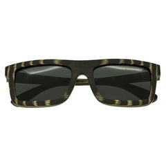 Spectrum Ward Wood Polarized Sunglasses - Black Stripe/Black
