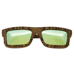 Spectrum Burrow Wood Polarized Sunglasses - Brown/Green SSGS118GY