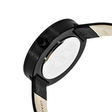Simplify The 3900 Leather-Band Watch w/ Date - Black SIM3902