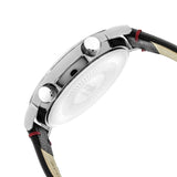 Simplify The 3300 Leather-Band Watch - Black/Silver SIM3301