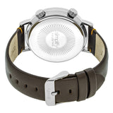 Simplify The 3300 Leather-Band Watch - Dark Brown/Grey SIM3304