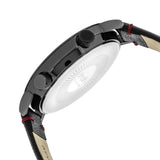 Simplify The 3300 Leather-Band Watch - Black SIM3306