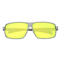 Breed Finlay Titanium Polarized Sunglasses - Silver/Yellow BSG033SR