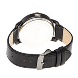 Simplify The 3400 Leather-Band Watch - Black SIM3406