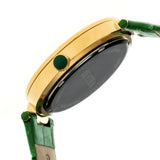 Bertha Camilla Mother-Of-Pearl Leather-Band Watch - Green BTHBR6206