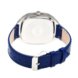 Simplify The 3500 Leather-Band Watch - Silver/Blue SIM3503