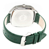 Simplify The 3500 Leather-Band Watch - Silver/Green SIM3504