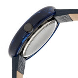 Simplify The 3700 Leather-Band Watch - Black/Navy SIM3704