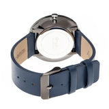 Simplify The 4500 Leather-Band Watch - Gunmetal/Navy SIM4505