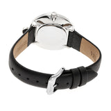 Bertha Frances Marble Dial Leather-Band Watch - Black/Cerulean BTHBR6402