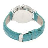 Bertha Eden Mother-Of-Pearl Leather-Band Watch w/Date - Turquoise/Silver BTHBR6503