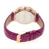 Bertha Eden Mother-Of-Pearl Leather-Band Watch w/Date - Fuchsia/Rose Gold BTHBR6507