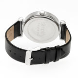 Simplify The 4700 Leather-Band Watch w/Date - Silver/Black SIM4701