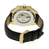 Reign Carlisle Automatic Skeleton Leather-Band Watch - Gold/Black REIRN4205