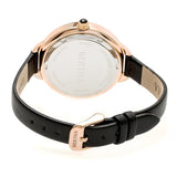 Bertha Madison Sunray Dial Leather-Band Watch - Black/Rose Gold BTHBR6707