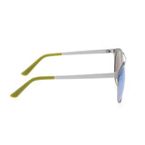 Breed Phoenix Titanium Polarized Sunglasses - Silver/Blue Green BSG036SL