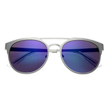 Breed Mensa Titanium Polarized Sunglasses - Silver/Blue BSG037SL