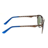 Breed Hercules Titanium Polarized Sunglasses - Brown/Blue BSG039BN