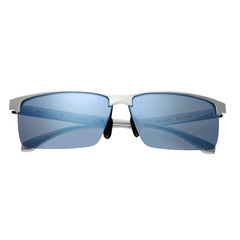 Breed Xenon Titanium Polarized Sunglasses - Silver/Blue BSG040SL