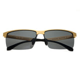 Breed Xenon Titanium Polarized Sunglasses - Gold/Black BSG040GD