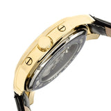 Reign Kahn Automatic Skeleton Leather-Band Watch - Gold/Black REIRN4305