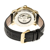 Reign Kahn Automatic Skeleton Leather-Band Watch - Gold/Black REIRN4305