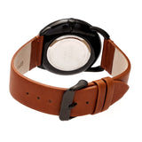 Simplify The 4900 Leather-Band Watch w/Date - Black/Orange SIM4905