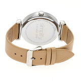 Simplify The 4800 Leather-Band Watch w/Day/Date - Khaki/Silver SIM4805
