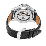 Reign Henley Automatic Semi-Skeleton Leather-Band Watch - Black REIRN4504
