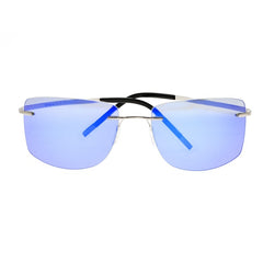 Breed Aero Polarized Sunglasses - Gunmetal/Purple-Blue BSG041GM
