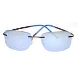 Breed Orbit Titanium Polarized Sunglasses - Brown/Blue BSG042BN